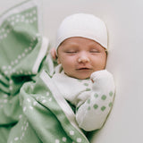 Baby Blanket - Dots Reversible - Mint