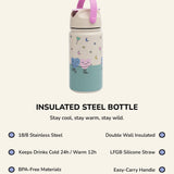 Kids Insulated Stainless Steel Bottle - Croc Rock - 420ml