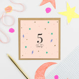 Hooray for 5!! Greeting Card