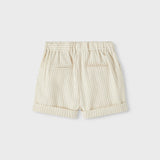 Striped Shorts - Loose Fit - Turtledove