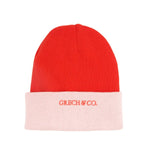 Maypole LaneReversible Knit Beanie - Blush Bloom + Cajun Blossom - Maypole LaneMaypole LaneReversible Knit Beanie - Blush Bloom + Cajun Blossom