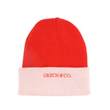 Maypole LaneReversible Knit Beanie - Blush Bloom + Cajun Blossom - Maypole LaneMaypole LaneReversible Knit Beanie - Blush Bloom + Cajun Blossom