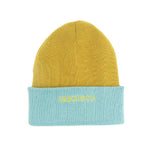 Maypole LaneReversible Knit Beanie - Chartreuse + Sky Blue - Maypole LaneMaypole LaneReversible Knit Beanie - Chartreuse + Sky Blue